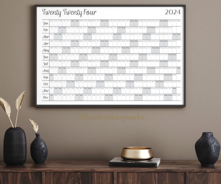 2024 France Wall Calendar Etsy