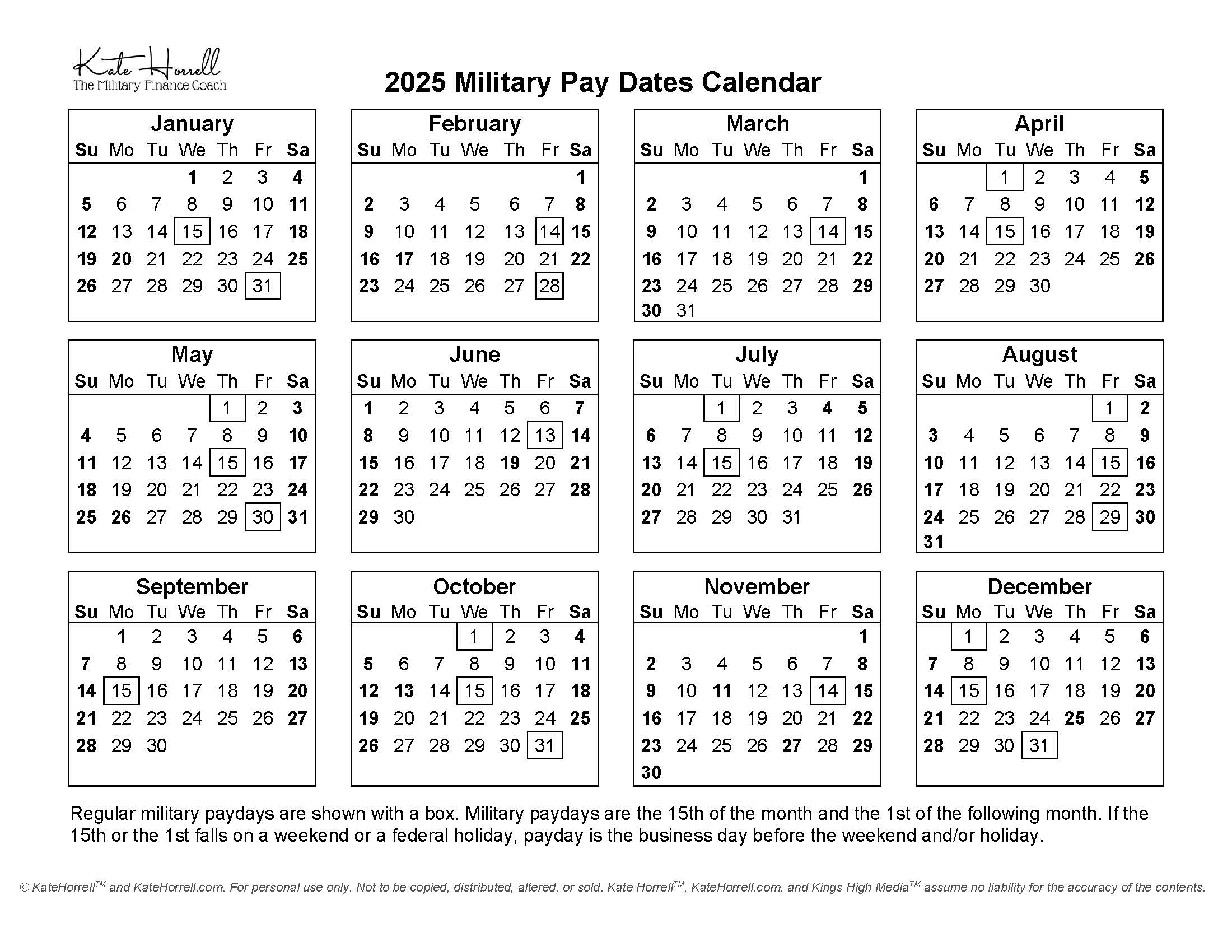 2025 Active Duty Military Paydays With Printables KateHorrell 2025 Active Duty Military Paydays With Printables KateHorrell