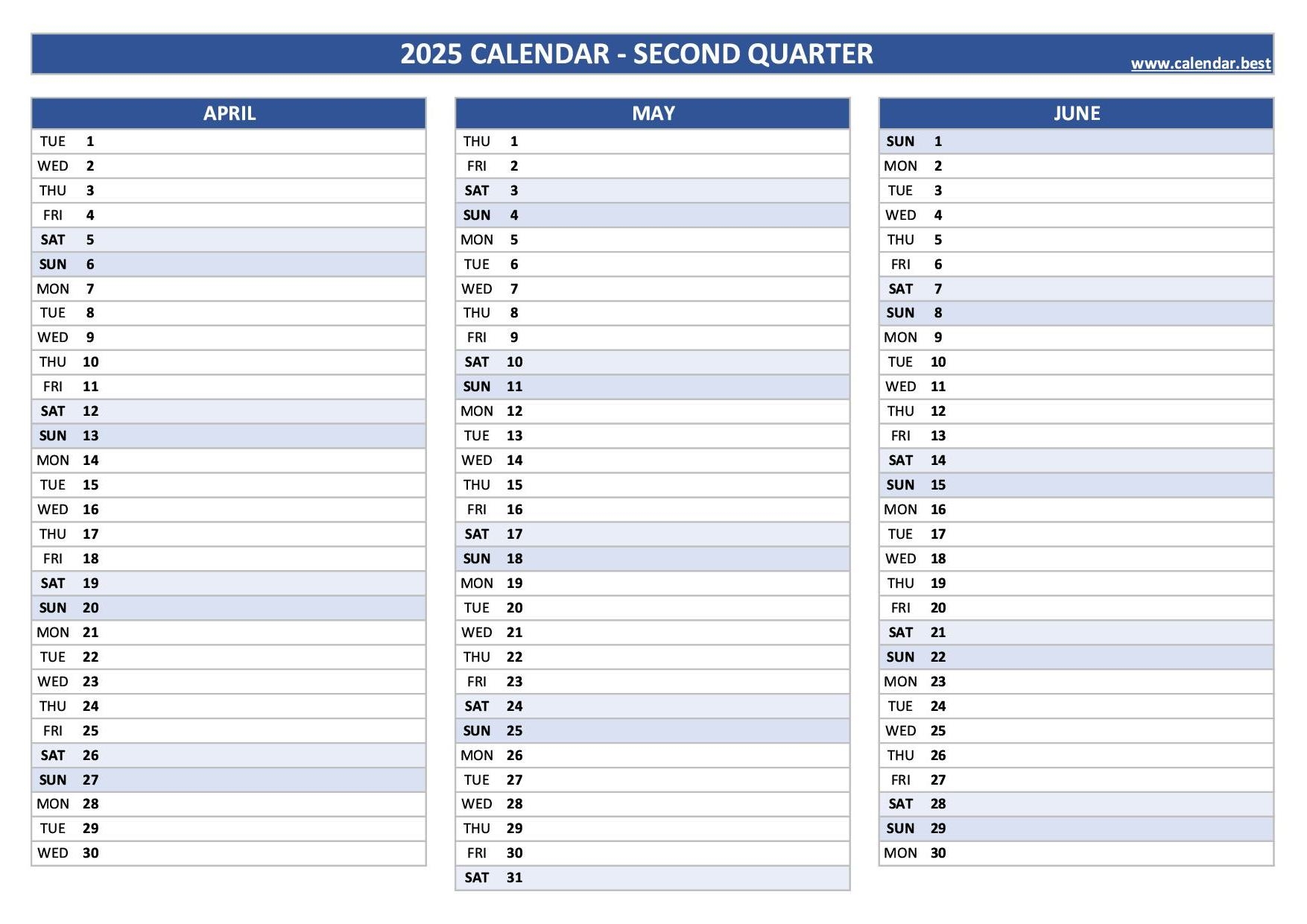 2025 Quarterly Calendar To Print 2025 Quarterly Calendar To Print