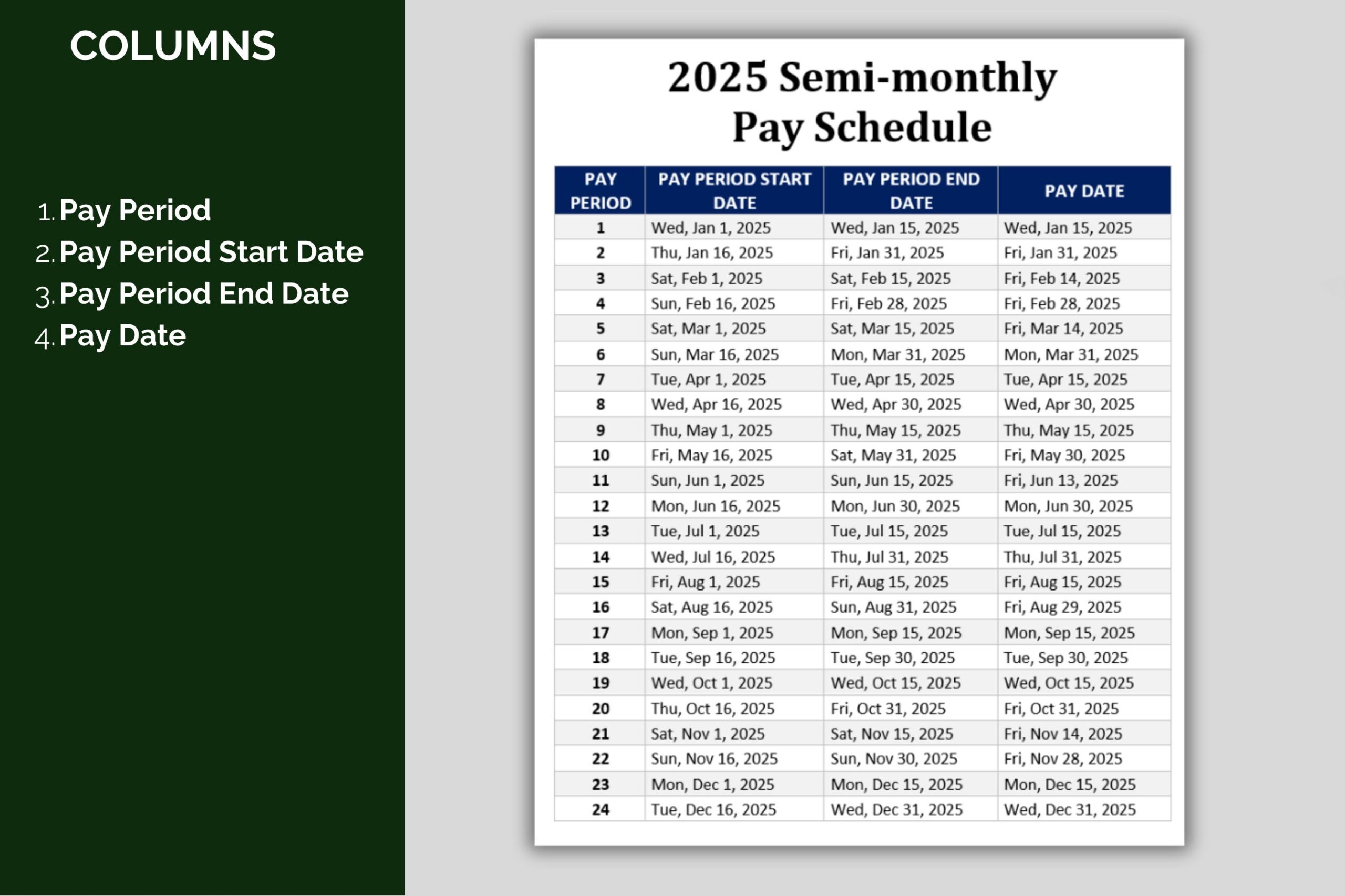2025 Semimonthly Pay Schedule HR Template digital Download Etsy Singapore 2025 Semimonthly Pay Schedule HR Template digital Download Etsy Singapore