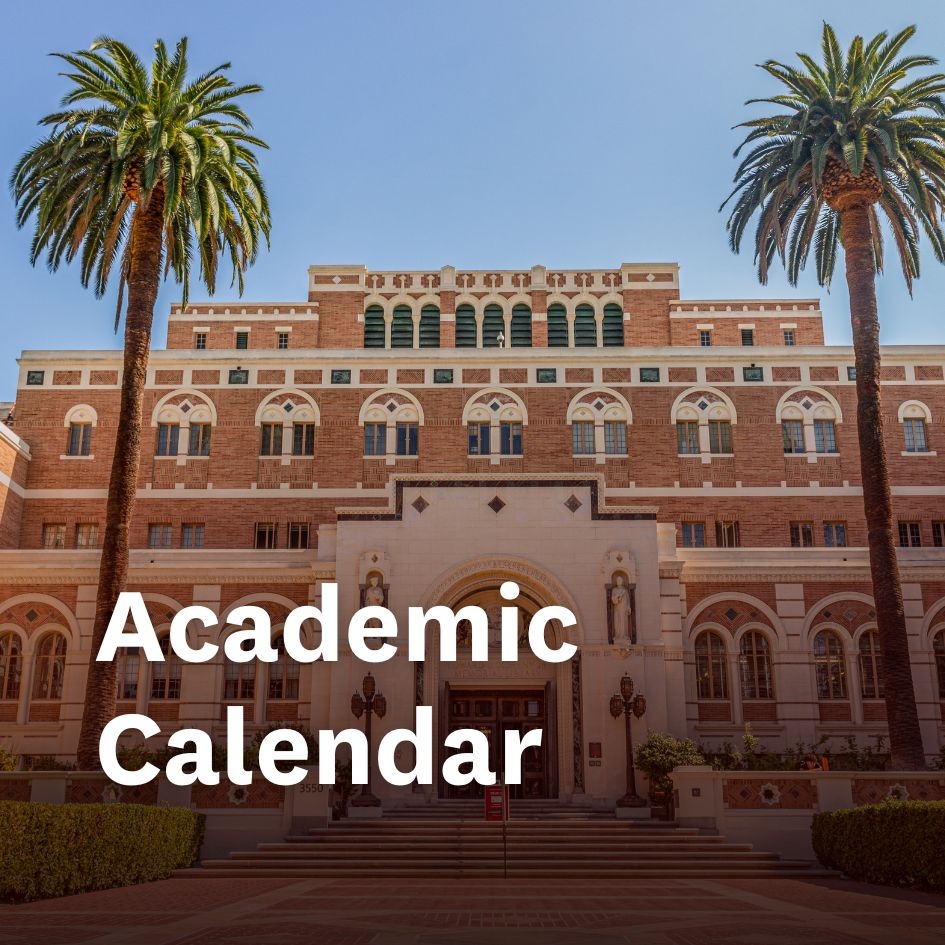 usc academic calendar 2025