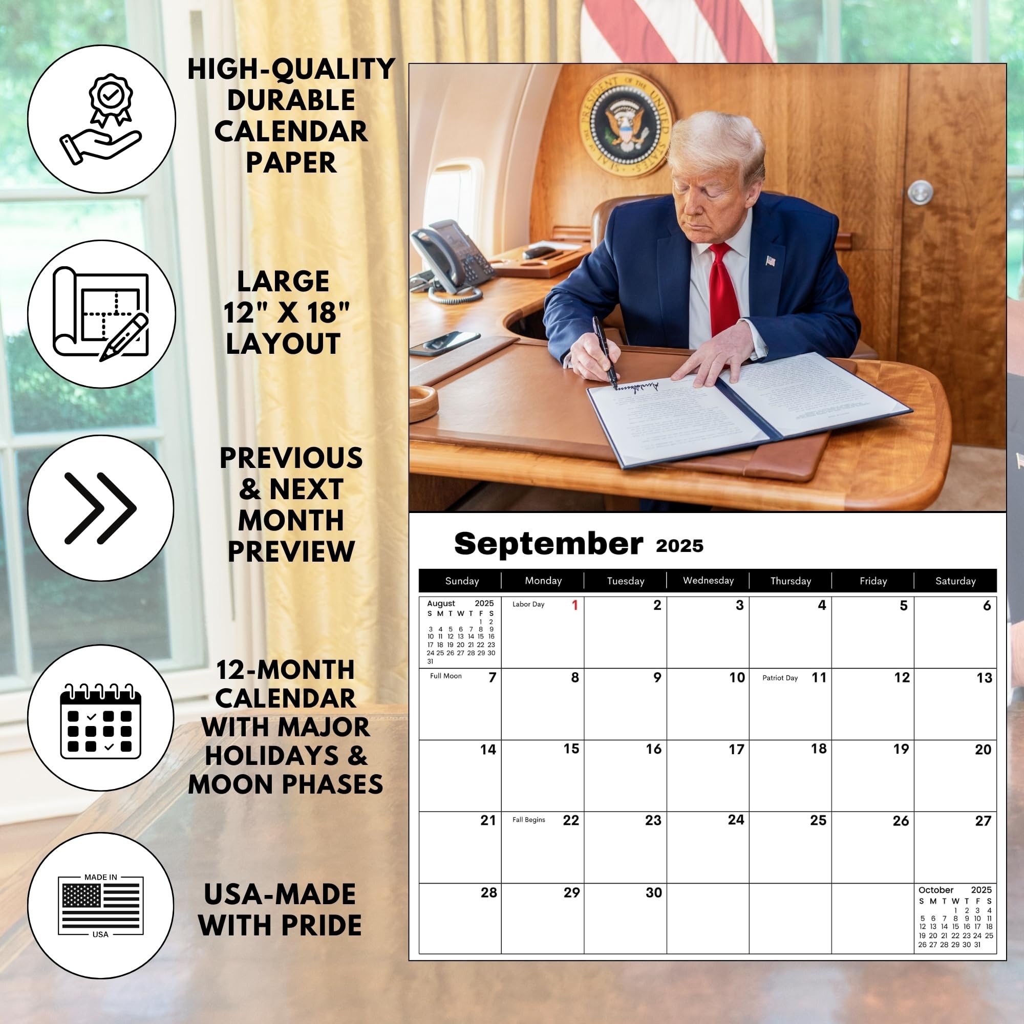Amazon 2025 Donald J Trump Wall Calendar MAGA Presidential 12 Month Wall Calendar Made In The USA Trump Calendar 2025 Holiday Gift 12 X 18 Opened Office Products Amazon 2025 Donald J Trump Wall Calendar MAGA Presidential 12 Month Wall Calendar Made In The USA Trump Calendar 2025 Holiday Gift 12 X 18 Opened Office Products