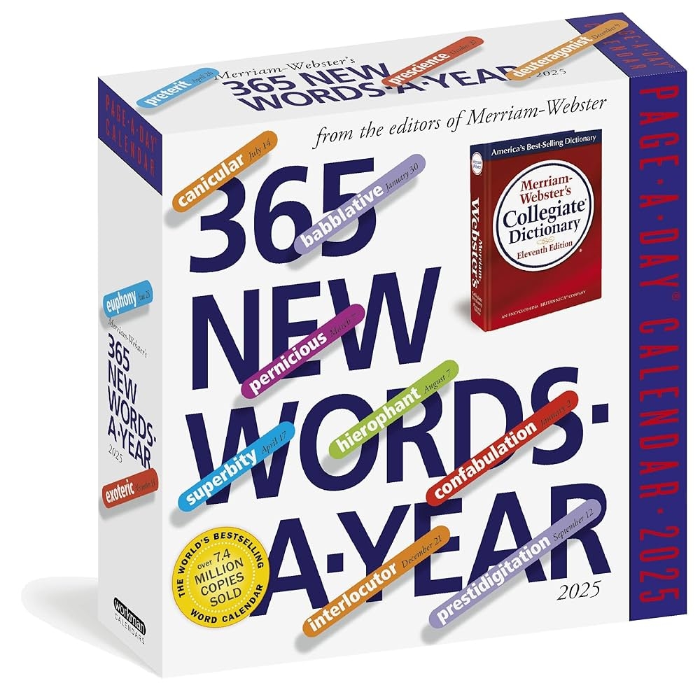 Amazon 365 New Words A Year Page A Day Calendar 2025 From The Editors Of Merriam Webster 9781523525126 Merriam Webster Workman Calendars Books Amazon 365 New Words A Year Page A Day Calendar 2025 From The Editors Of Merriam Webster 9781523525126 Merriam Webster Workman Calendars Books