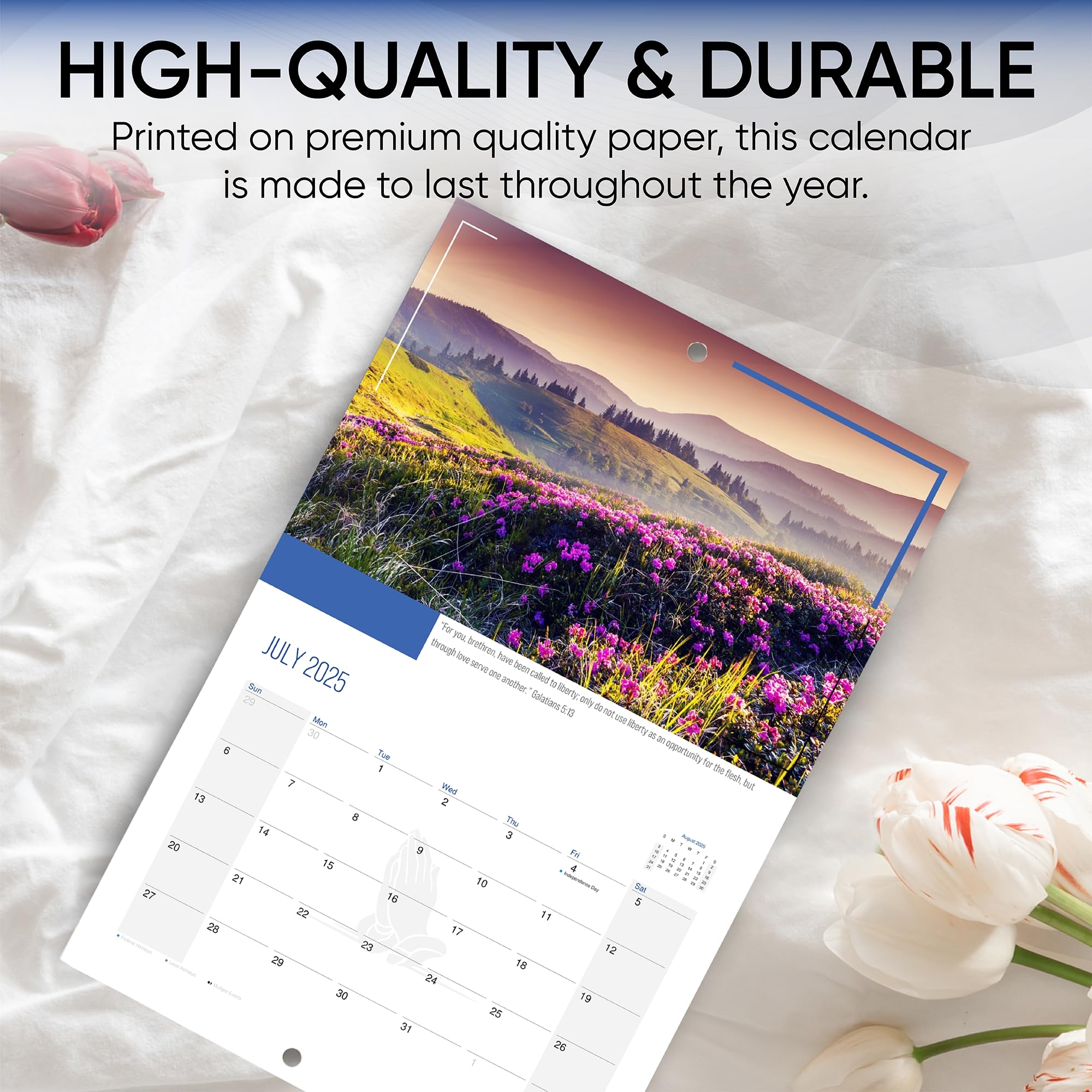 Amazon Steadfast Selections Inspirational Calendar 2025 Christian Calendar 2025 Motivational Calendar 2025 2025 Scripture Wall Calendar Daily Religious Calendar 2025 Wall Office Products