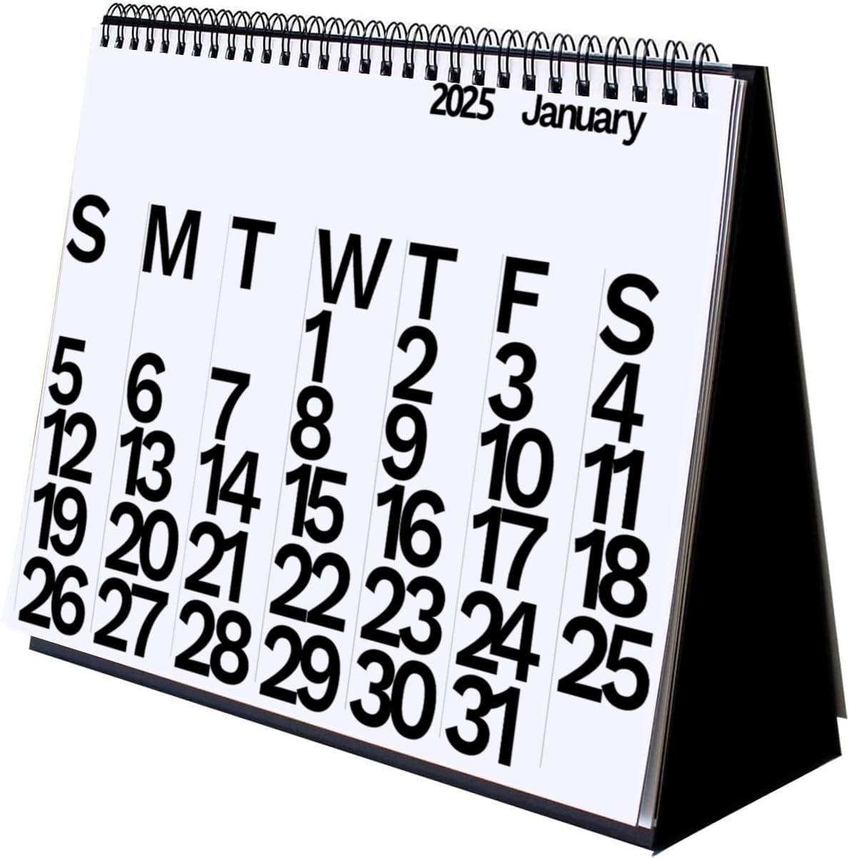 Amazon The Desktop Calendar Year 2025 Black White Office Products Amazon The Desktop Calendar Year 2025 Black White Office Products