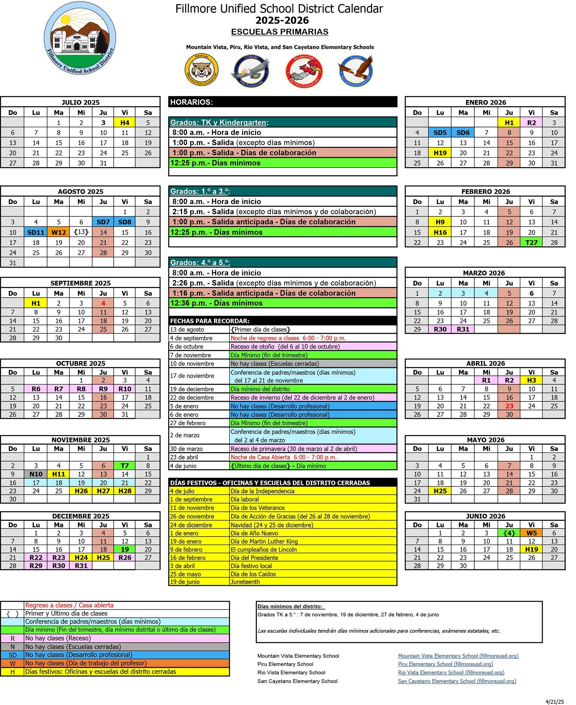 Annual Calendar 2025 26 School Year English Spanish About Us Piru Elementary School Annual Calendar 2025 26 School Year English Spanish About Us Piru Elementary School