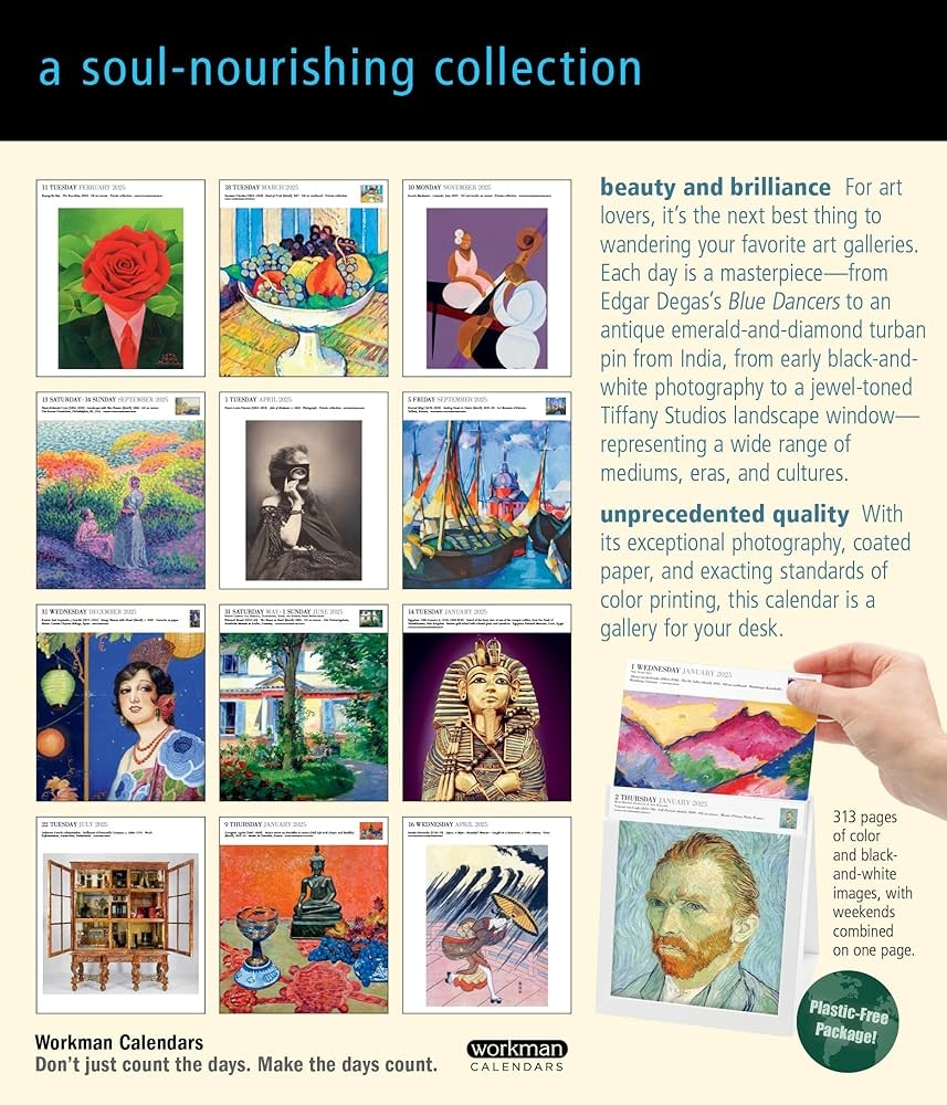 Art Page A Day Gallery Calendar 2025 The Next Best Thing To Exploring Your Favorite Museum Workman Calendars 9781523524938 Amazon Books Art Page A Day Gallery Calendar 2025 The Next Best Thing To Exploring Your Favorite Museum Workman Calendars 9781523524938 Amazon Books