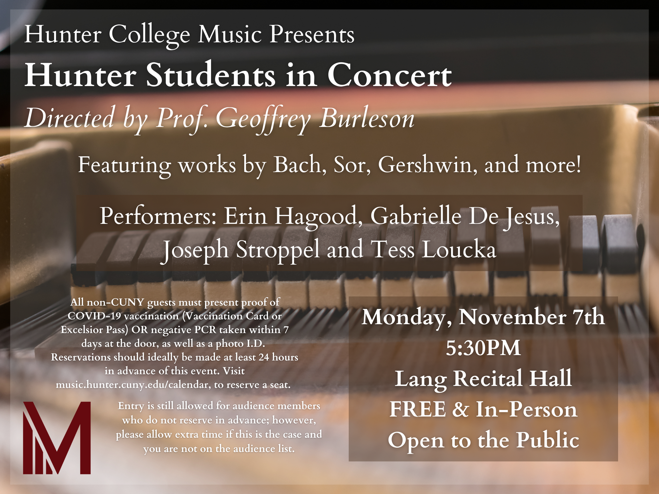 Calendar Music Hunter College Calendar Music Hunter College