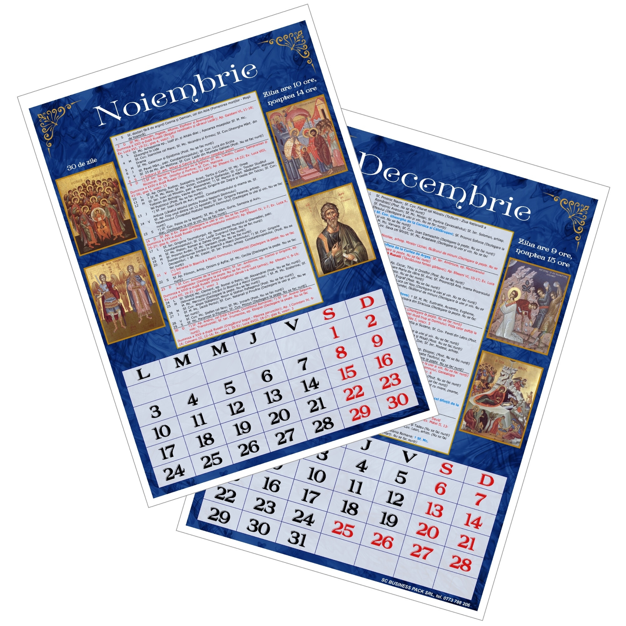 Calendar Ortodox 2025 Format A3 De Perete Albastru EMAG ro Calendar Ortodox 2025 Format A3 De Perete Albastru EMAG ro