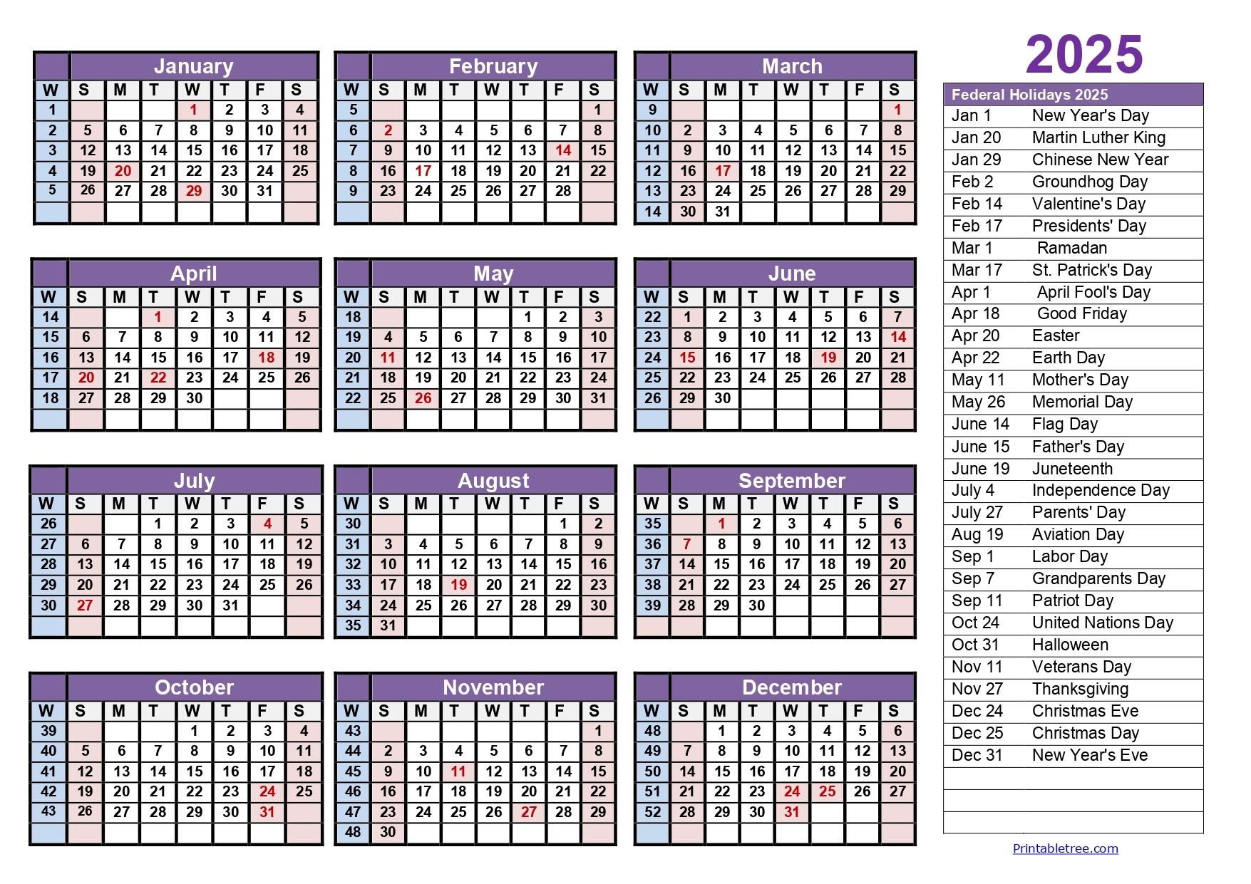 Calendar Weeks 2025 Printable Tree Calendar Weeks 2025 Printable Tree