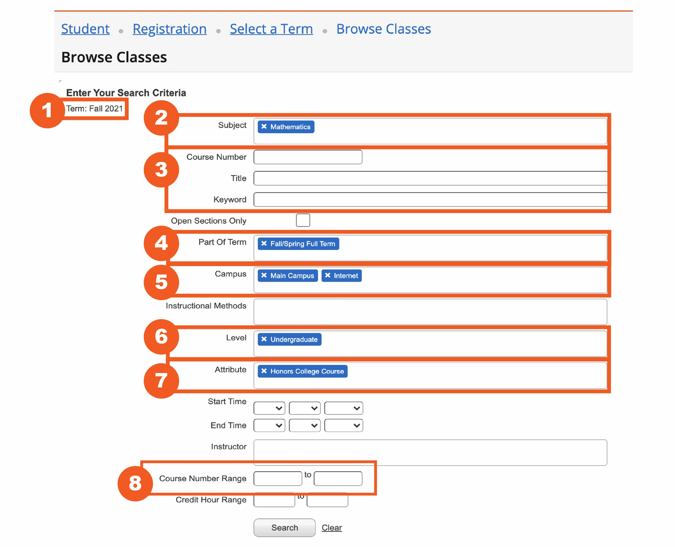 Class Schedule UT San Antonio One Stop