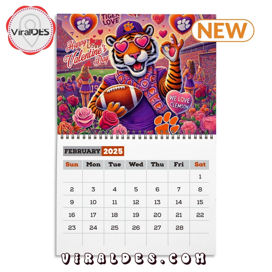 Clemson Tigers Football 2025 Calendar Viraldes Store Clemson Tigers Football 2025 Calendar Viraldes Store