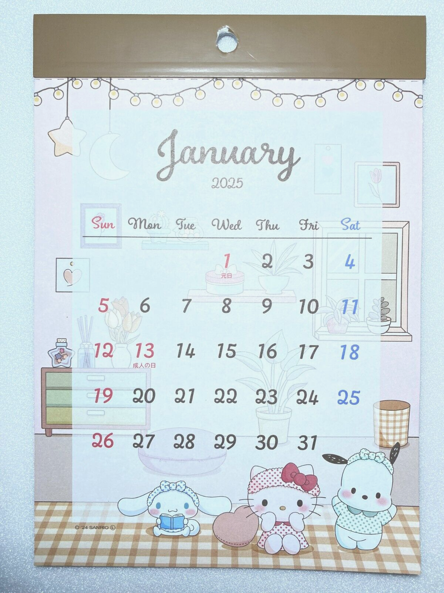 sanrio calendar 2025 sanrio calendar 2025