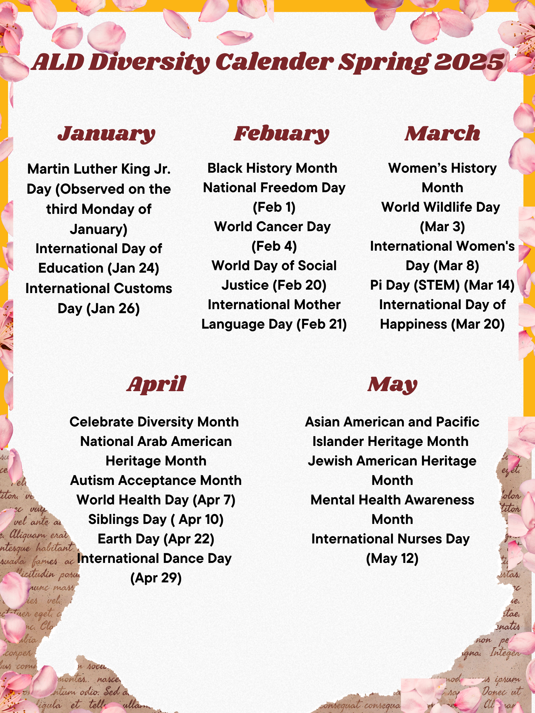 dei calendar 2025 dei calendar 2025