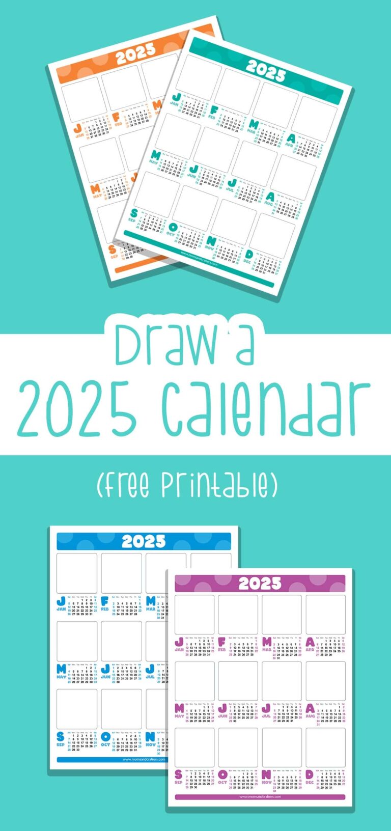 Draw Your Own Calendar Updated For 2025 Free Printable