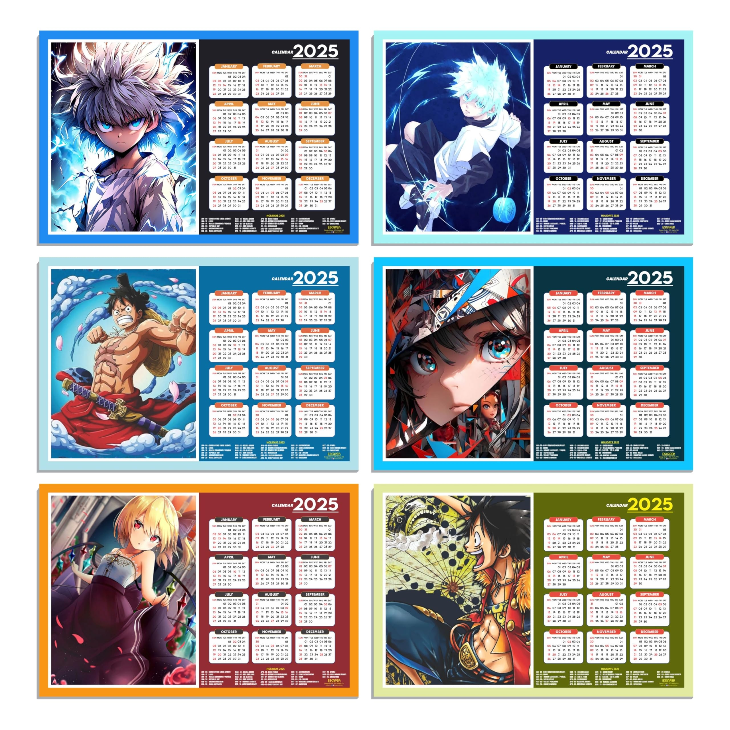 ESCAPER Anime Wall Calendar 2025 Hanging 45 X 30 Cm Anime Wall Calendar 2025 One Piece Anime Wall Calendar 2025 Anime Gifts Anime Wall D cor New Year Calendar 2025 Amazon in Office Products ESCAPER Anime Wall Calendar 2025 Hanging 45 X 30 Cm Anime Wall Calendar 2025 One Piece Anime Wall Calendar 2025 Anime Gifts Anime Wall D cor New Year Calendar 2025 Amazon in Office Products