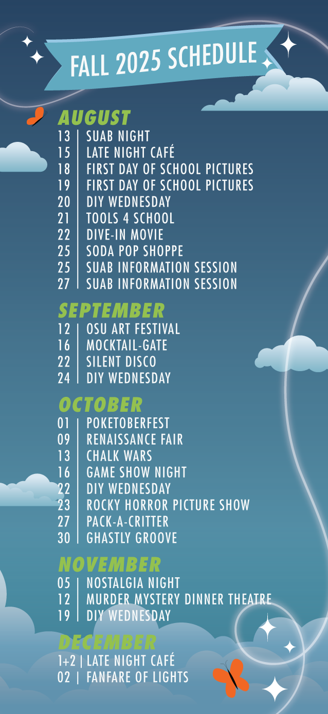 Event Schedule Oklahoma State University