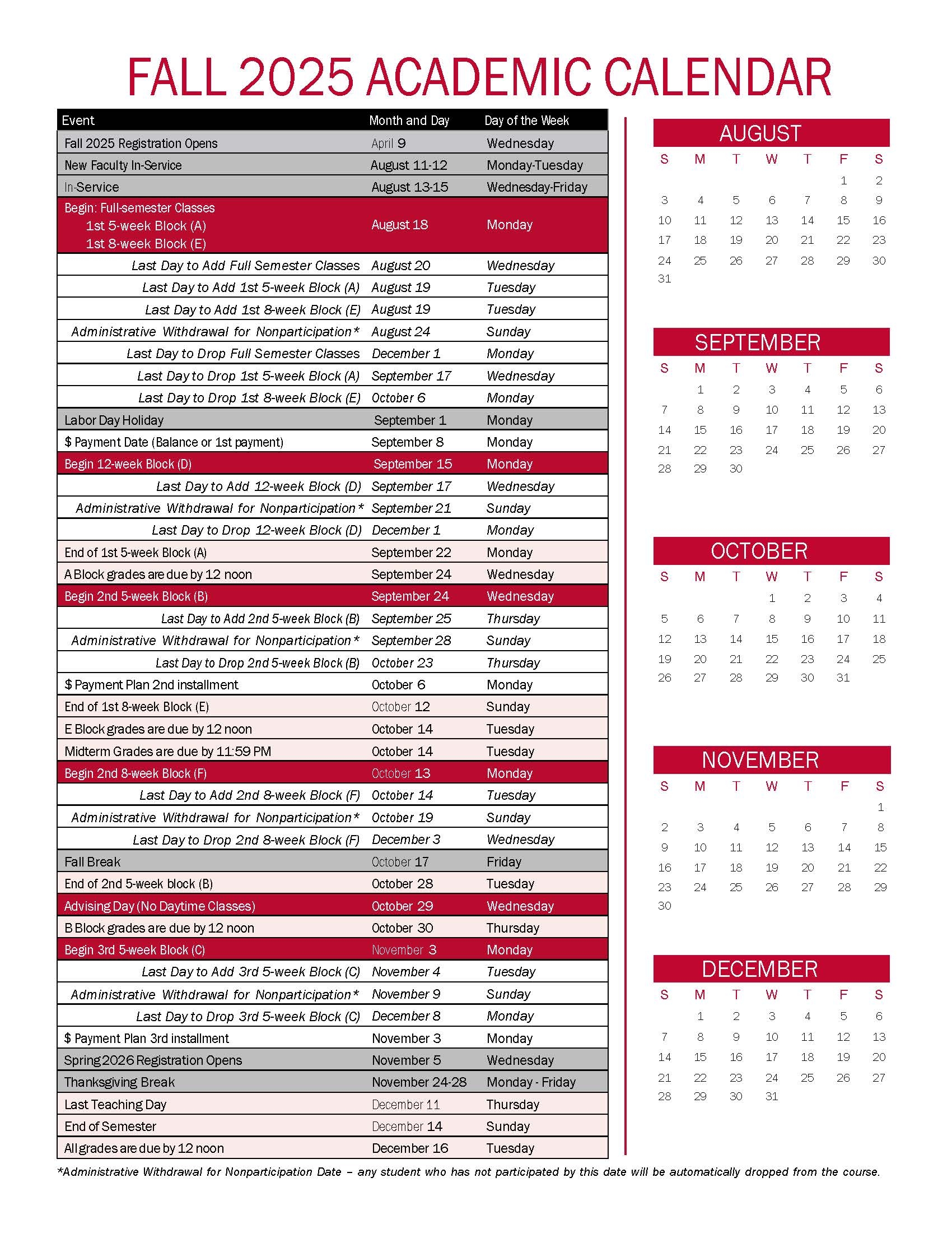 Fall 2025 Academic Calendar Western Wyoming Community College Modern Campus Catalog Fall 2025 Academic Calendar Western Wyoming Community College Modern Campus Catalog
