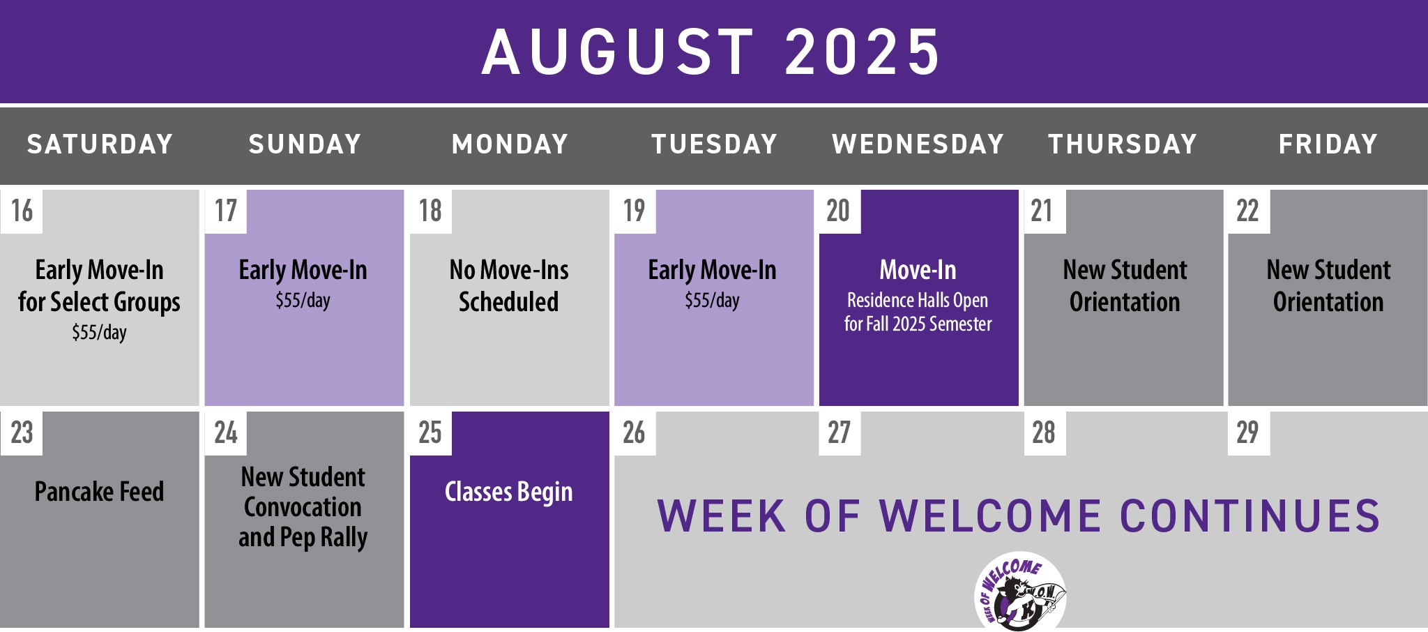 ksu calendar spring 2025