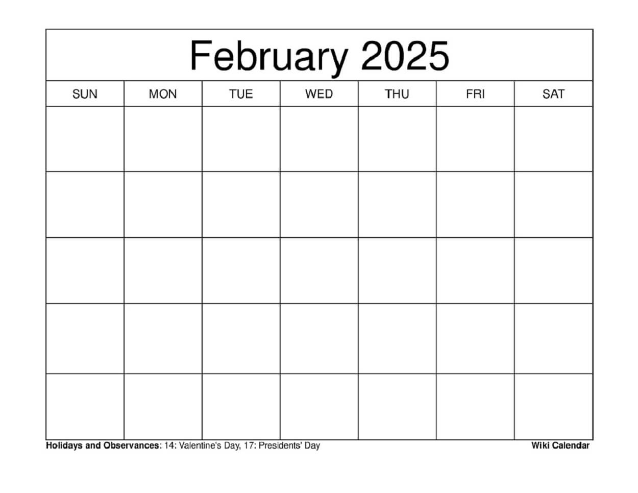 February 2025 Calendar Printable Templates More February 2025 Calendar Printable Templates More