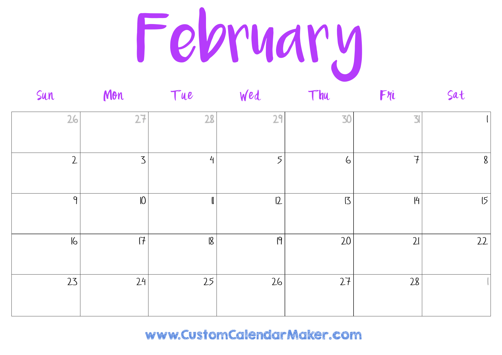 feb 2025 calendar printable feb 2025 calendar printable