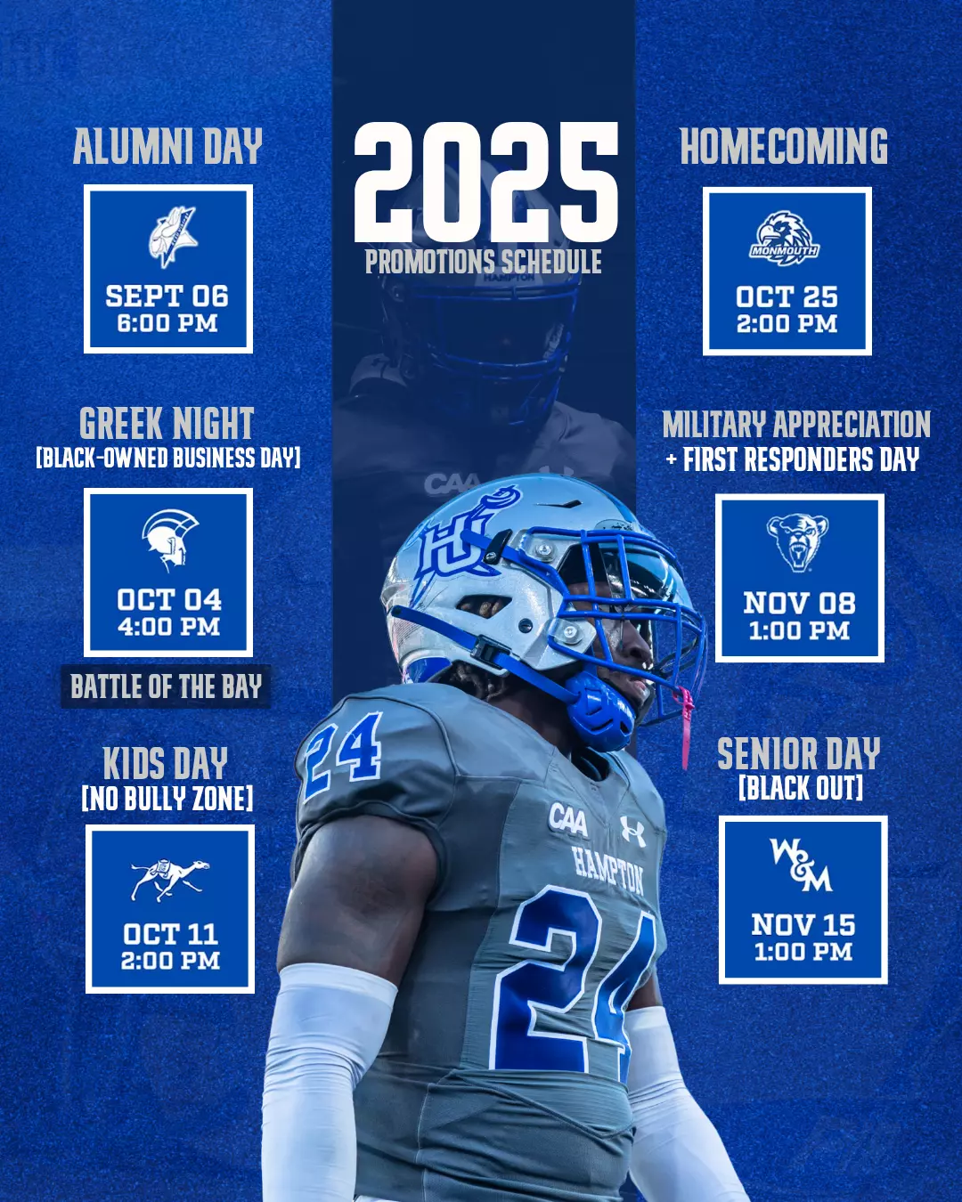 Football Game Day Promotions 2025 Hampton University Athletics Football Game Day Promotions 2025 Hampton University Athletics