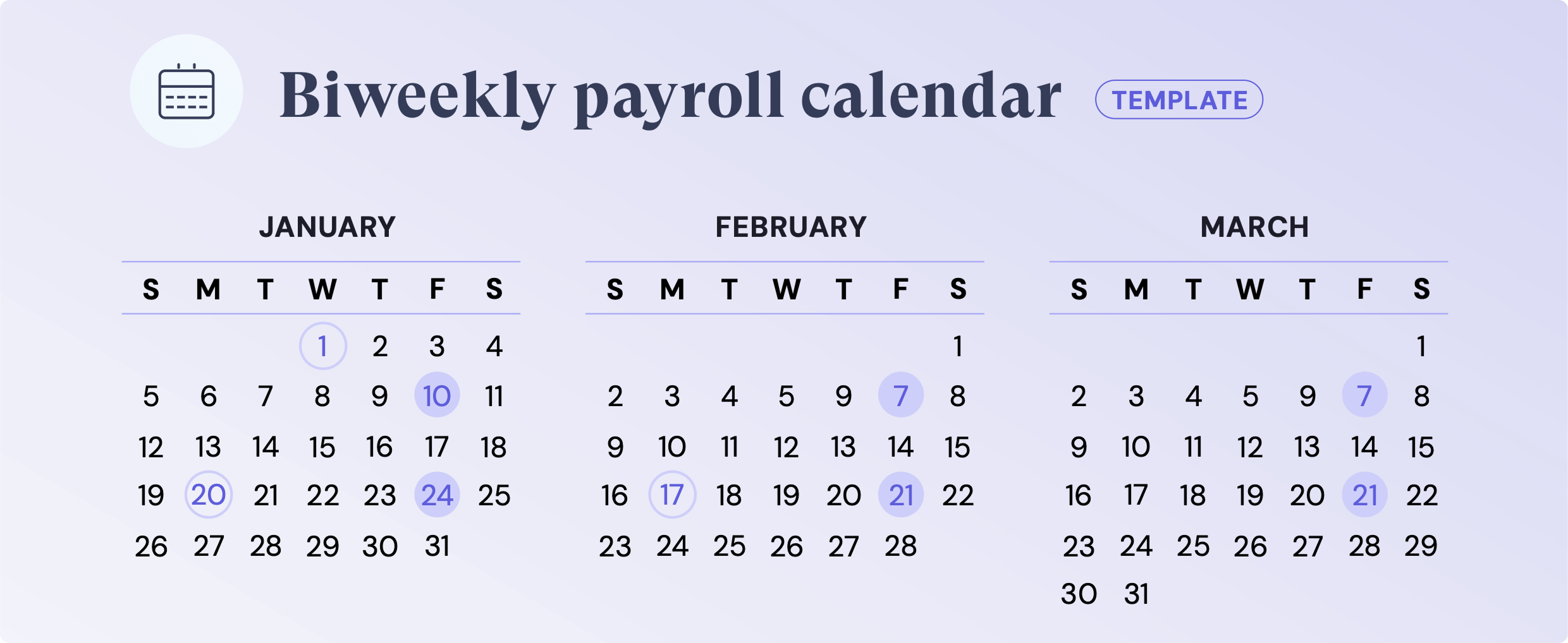 Free Biweekly Payroll Calendar Template For 2025 Free Biweekly Payroll Calendar Template For 2025