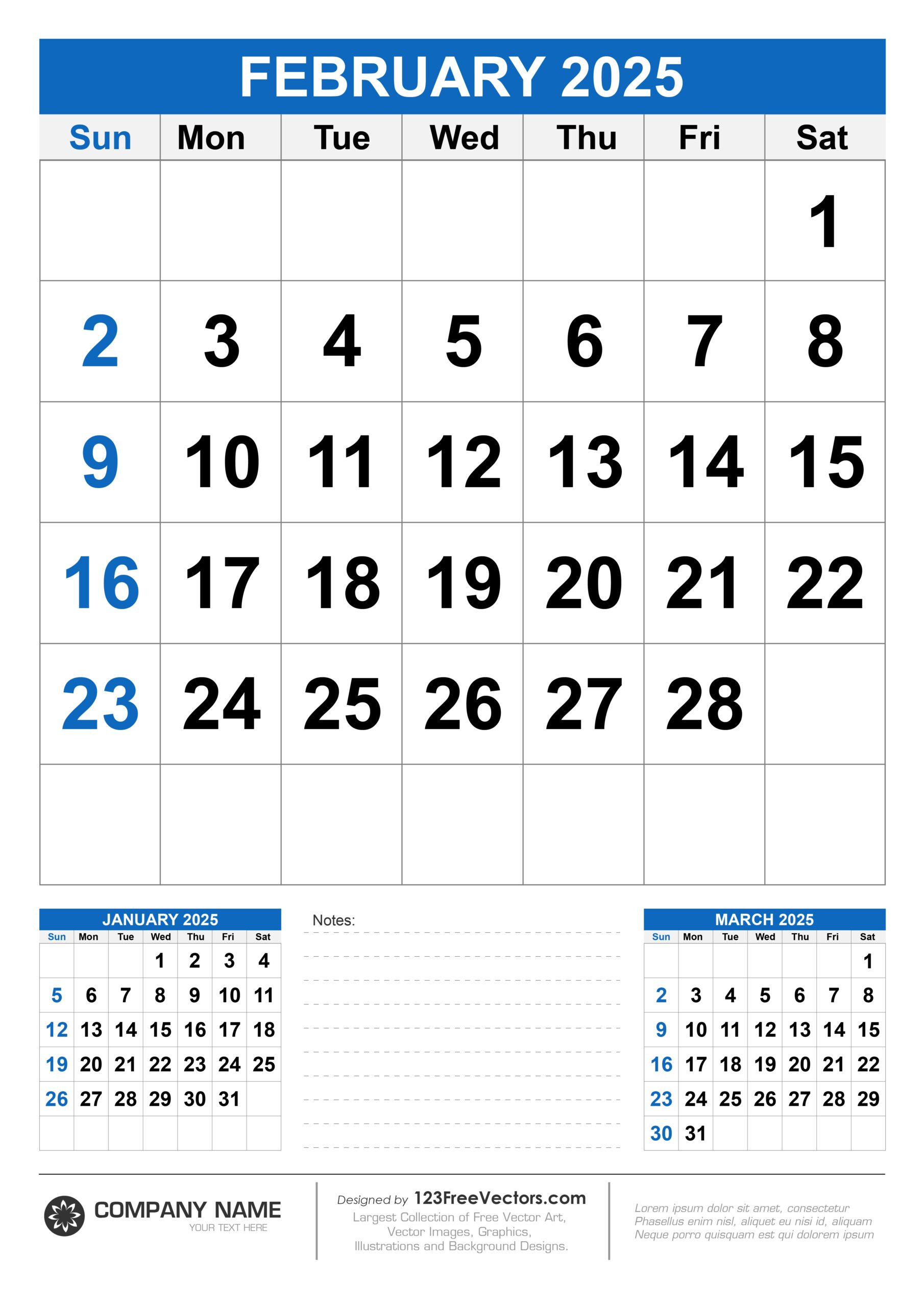 Free Download Wall Calendar February 2025 Free Download Wall Calendar February 2025