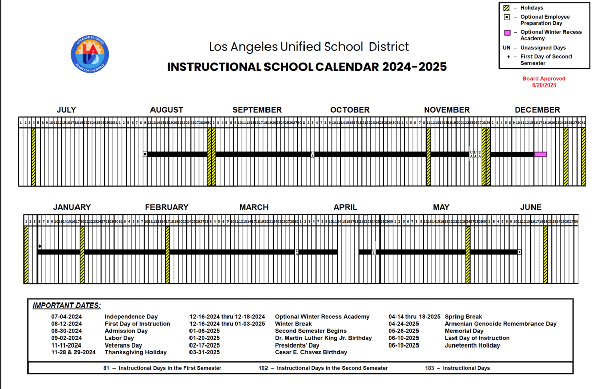 Instructional School Calendar 2024 2025 Vernon City Elementary Instructional School Calendar 2024 2025 Vernon City Elementary