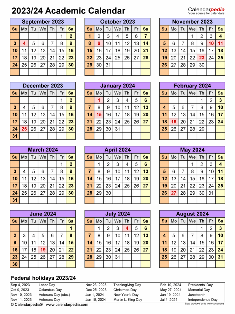 Kennesaw State Academic Calender Wellness Lifestyle Printable Center