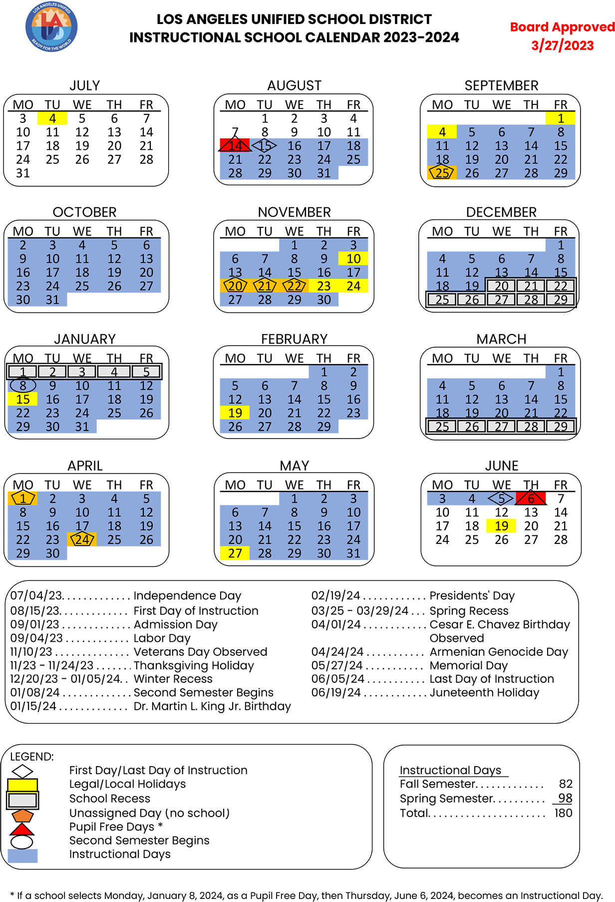 lausd calendar 2025-2026 lausd calendar 2025-2026