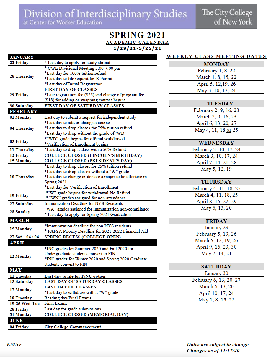 Nyu Stern Nyu Spring 2021 Calendar Spring 2021 College Application Deadline 2025
