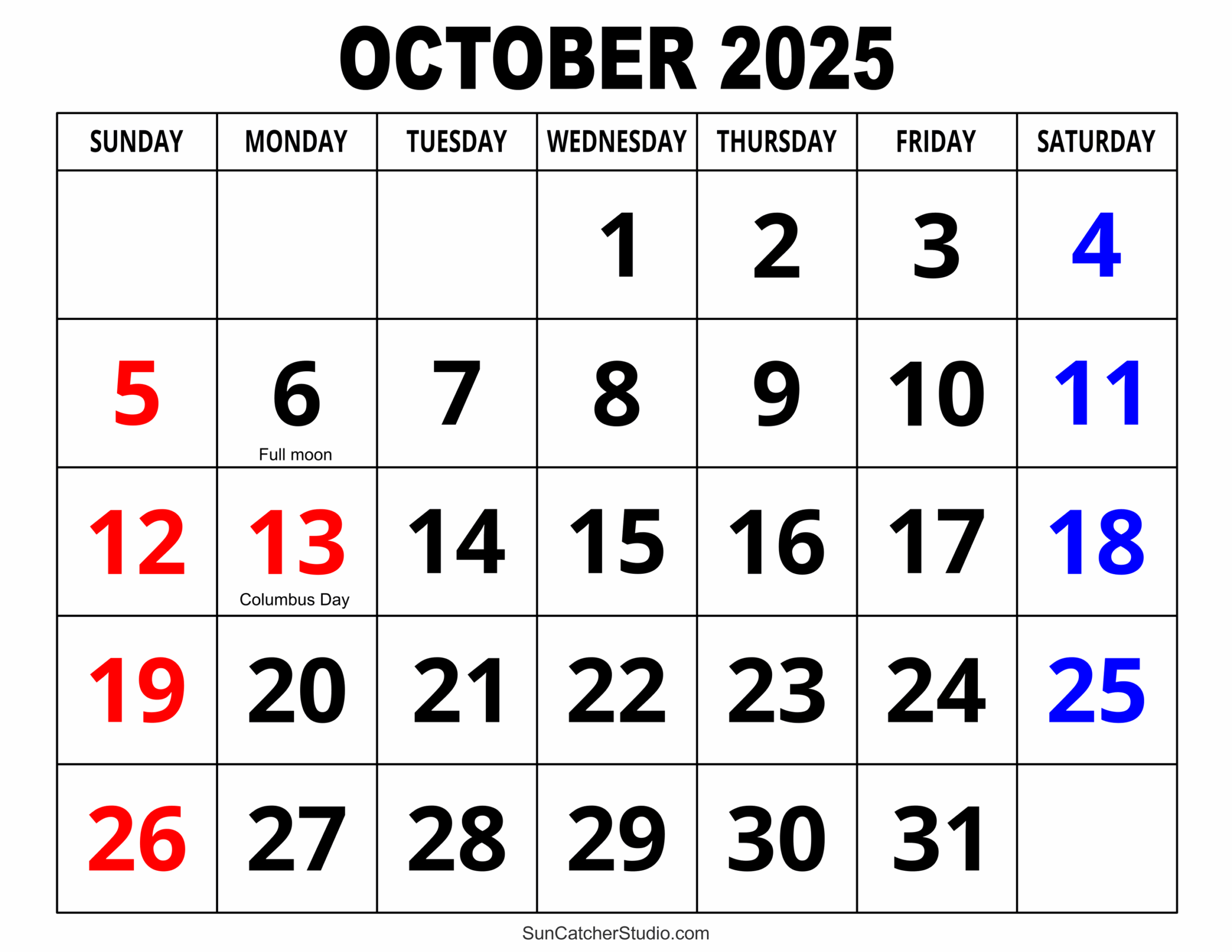 October 2025 Calendar Free Printable Free Printables Monograms Design Tools Patterns DIY Projects October 2025 Calendar Free Printable Free Printables Monograms Design Tools Patterns DIY Projects