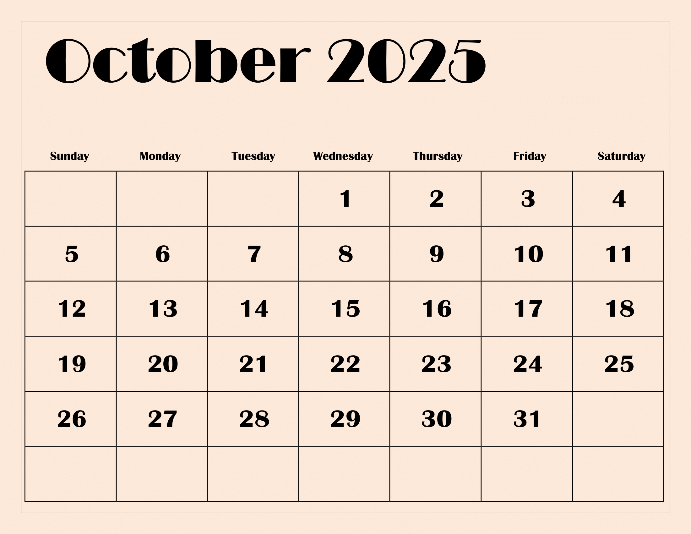 2025 october calendar 2025 october calendar