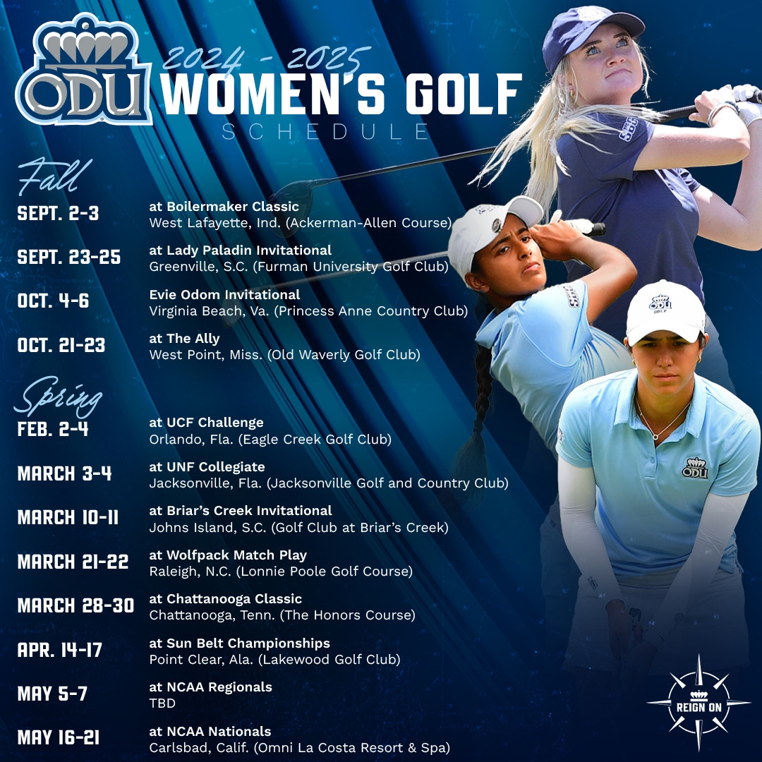 ODU Women s Golf Releases 2024 25 Schedule Old Dominion Athletics
