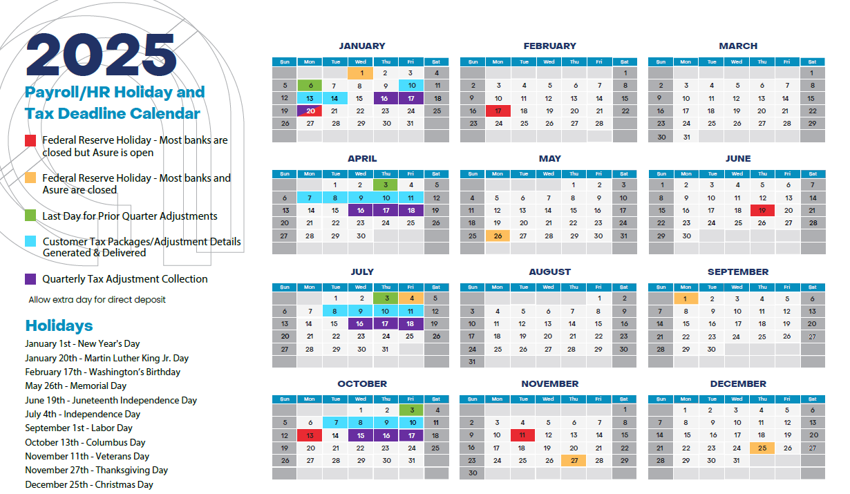 Payroll Solutions Releases 2025 Calendar Payroll Solutions Payroll Solutions Releases 2025 Calendar Payroll Solutions