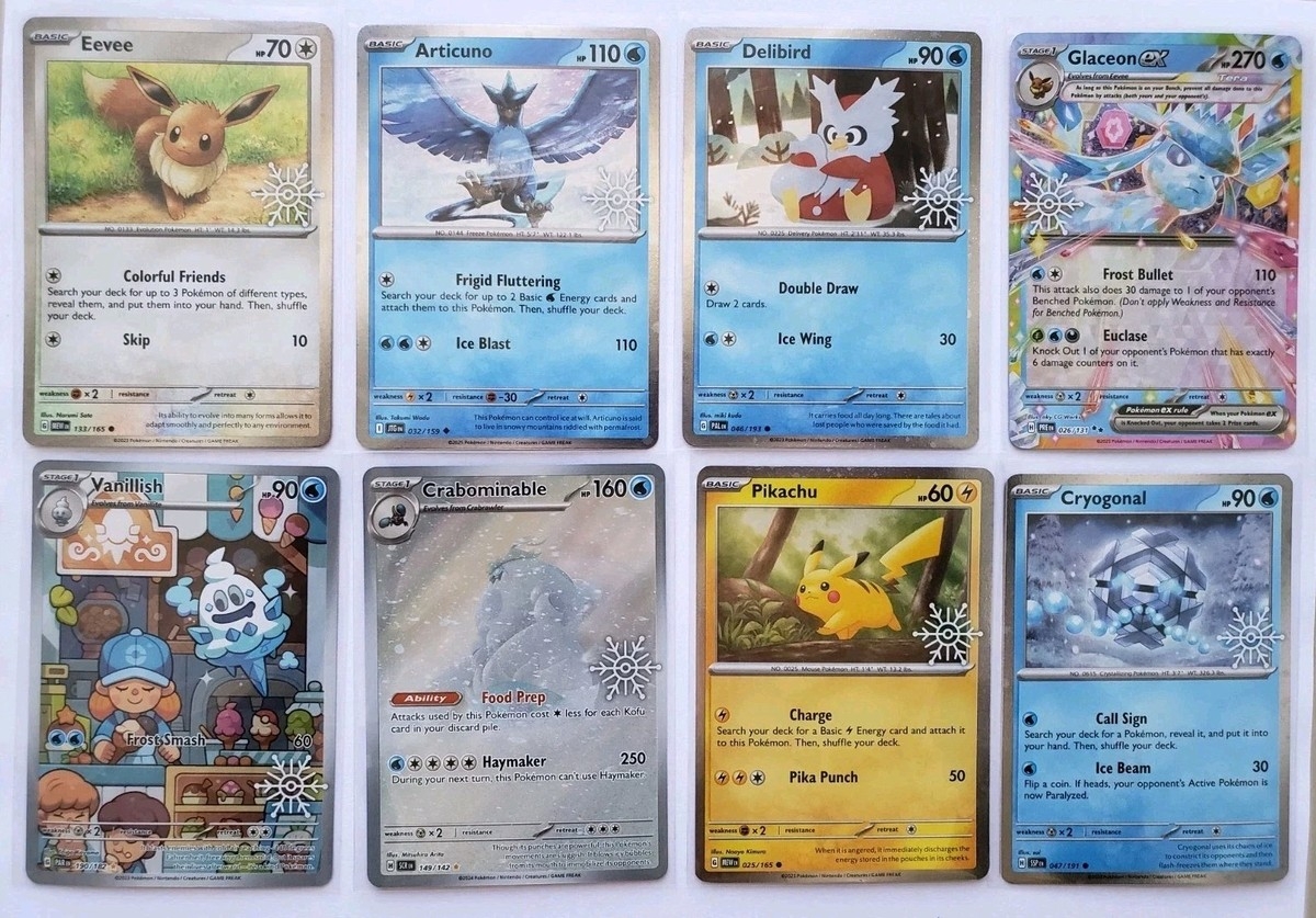 Pokemon 2025 Holiday Calendar Stamped Promos COMPLETE SET OF 8 FREE SHIPPING EBay