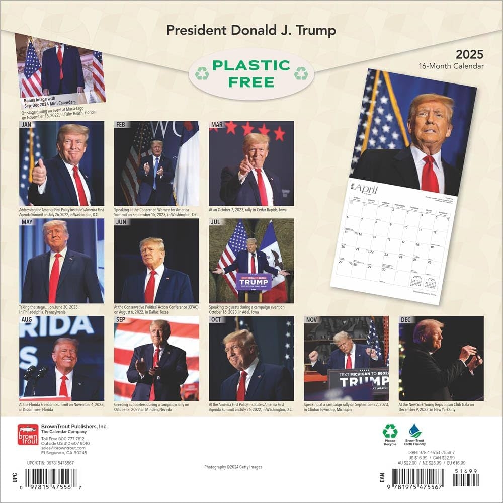 President Donald J Trump 2025 12 X 24 Inch Monthly Square Wall Calendar Plastic Free BrownTrout Celebrity Apprentice Tower Republican POTUS BrownTrout BrownTrout Publishers Inc 0097815475567 Amazon Books President Donald J Trump 2025 12 X 24 Inch Monthly Square Wall Calendar Plastic Free BrownTrout Celebrity Apprentice Tower Republican POTUS BrownTrout BrownTrout Publishers Inc 0097815475567 Amazon Books