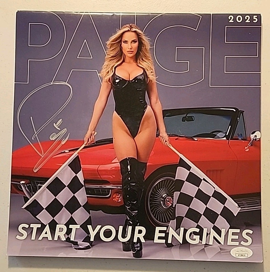 Signed Paige Spiranac 2025 Start Your Engines Calendar Autograph JSA COA EBay Signed Paige Spiranac 2025 Start Your Engines Calendar Autograph JSA COA EBay