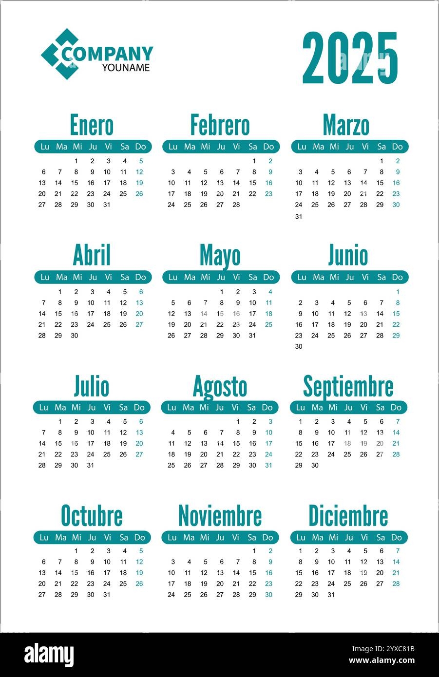 Simple 2025 Year Calendar Week Hi res Stock Photography And Images Alamy Simple 2025 Year Calendar Week Hi res Stock Photography And Images Alamy