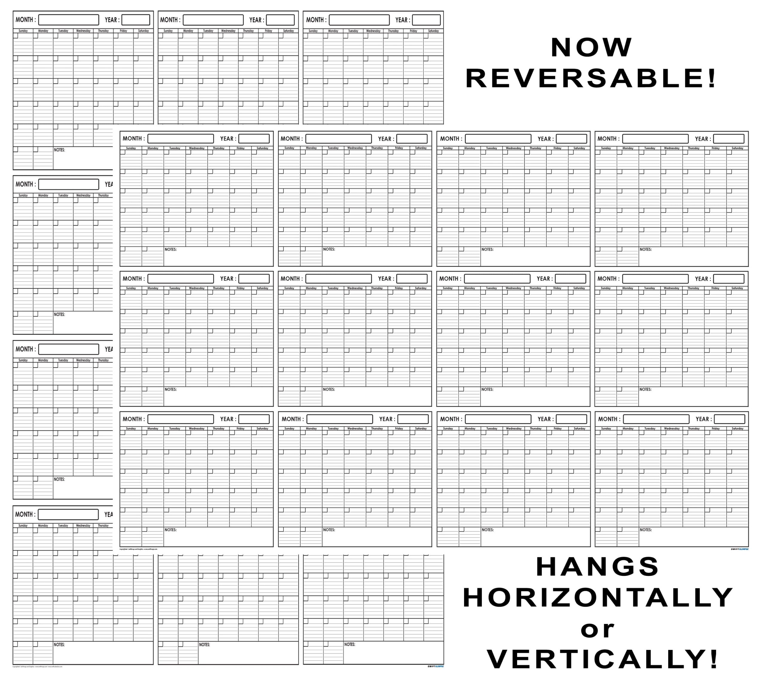 giant 48 x 72 2025 swift wall calendar
