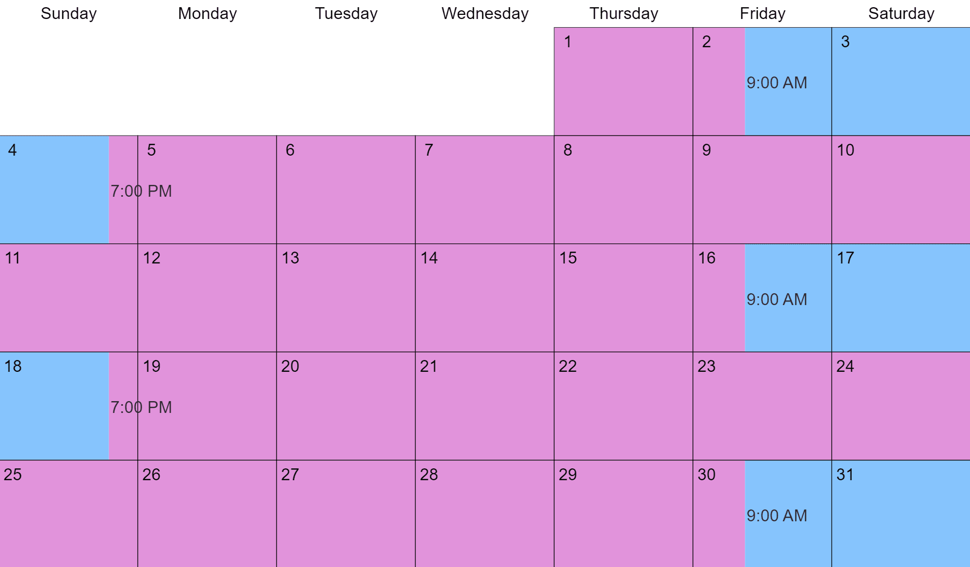 child support calendar 2025