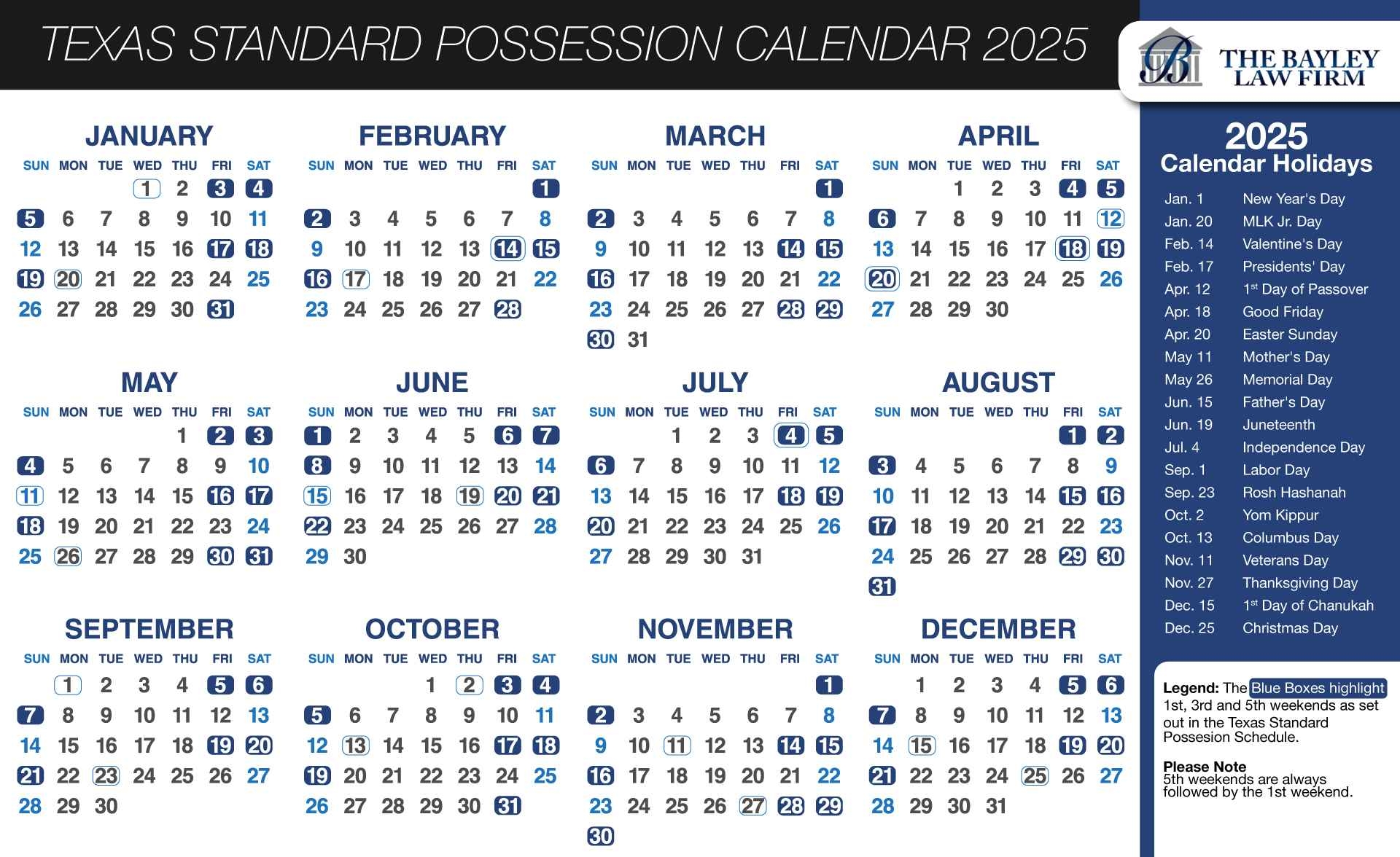 Texas Expanded Standard Possession Order Calendar 2025 Texas Expanded Standard Possession Order Calendar 2025