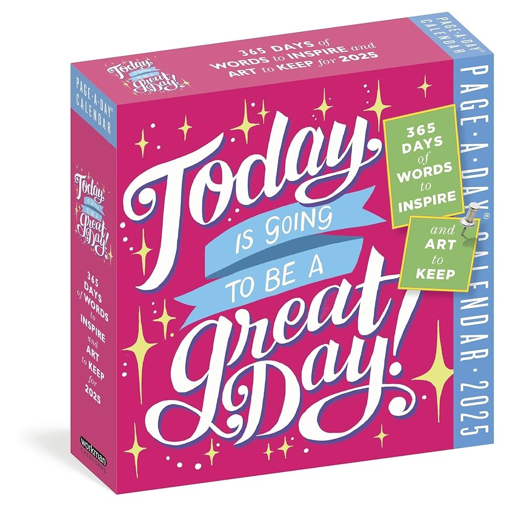 Today Is Going To Be A Great Day Page A Day Calendar 2025 365 Days Of Words To Inspire And Art To Keep Workman Calendars 9781523524341 Amazon Books Today Is Going To Be A Great Day Page A Day Calendar 2025 365 Days Of Words To Inspire And Art To Keep Workman Calendars 9781523524341 Amazon Books