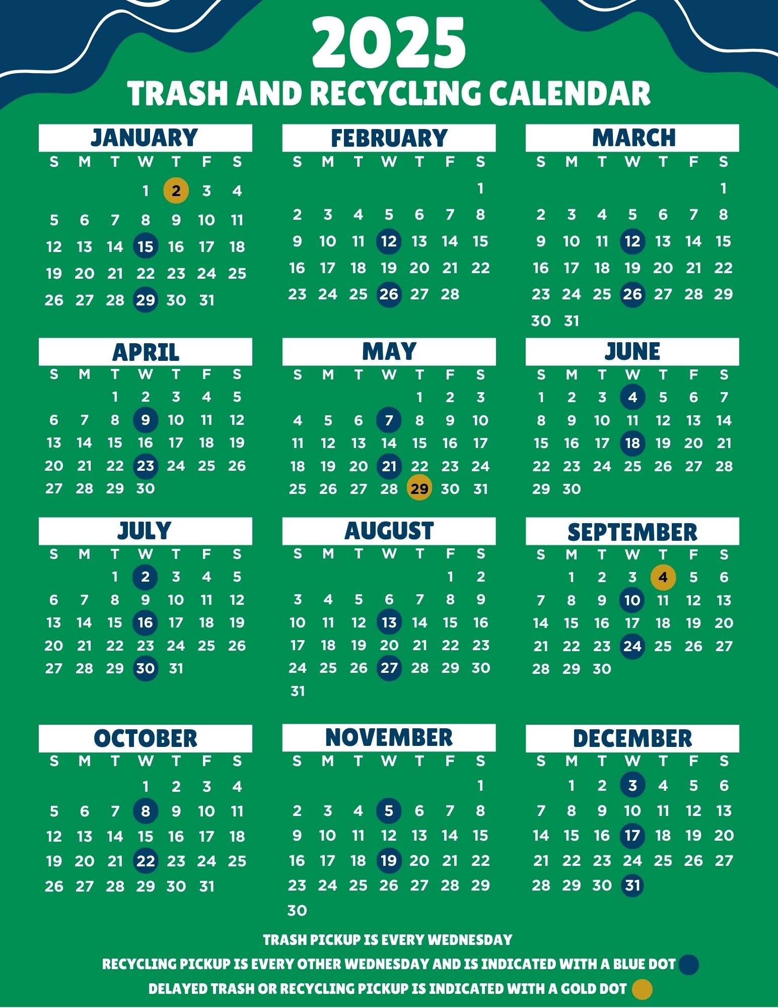 recycle calendar 2025 recycle calendar 2025