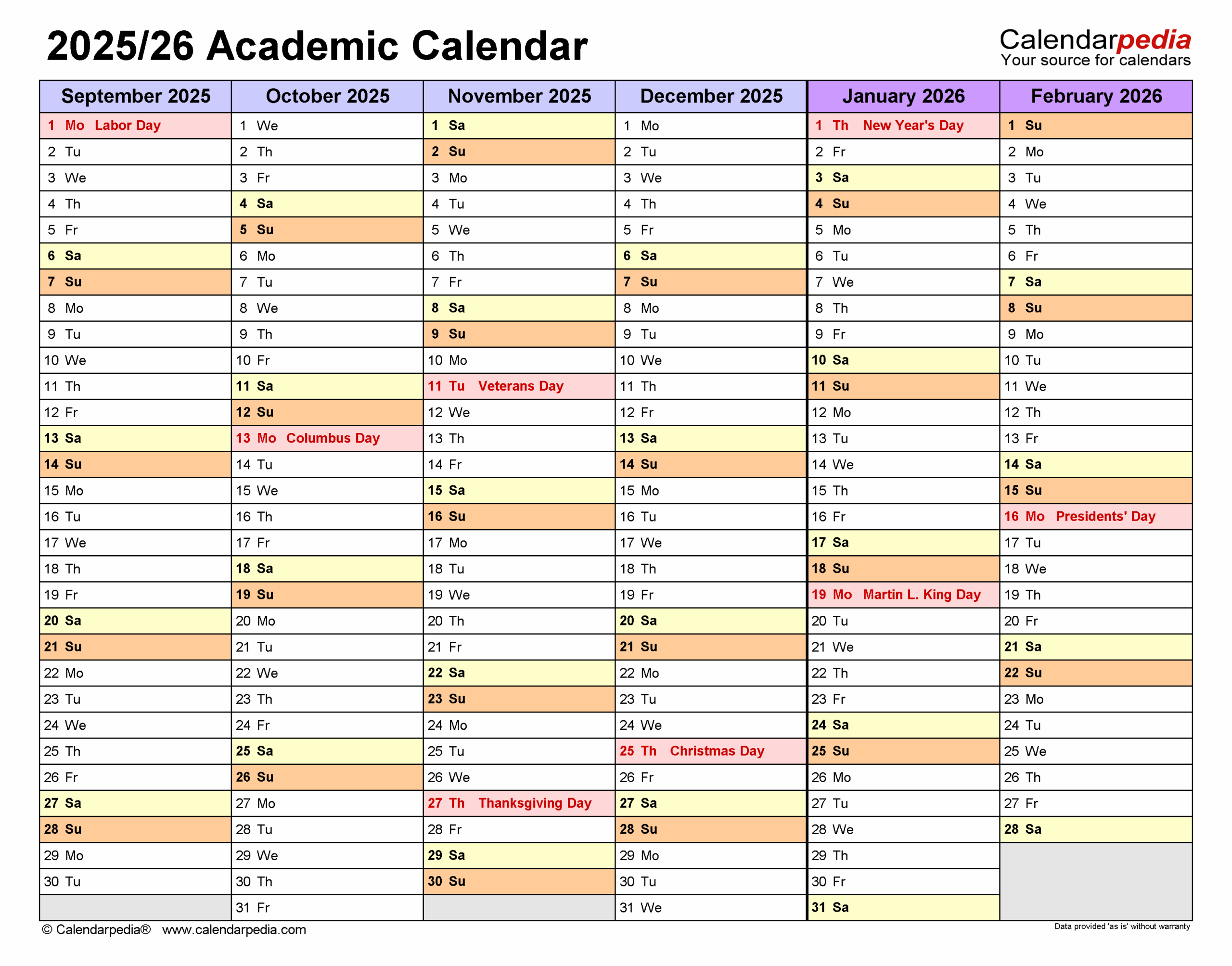 Ucb Academic Calendar 2025 26 Printable