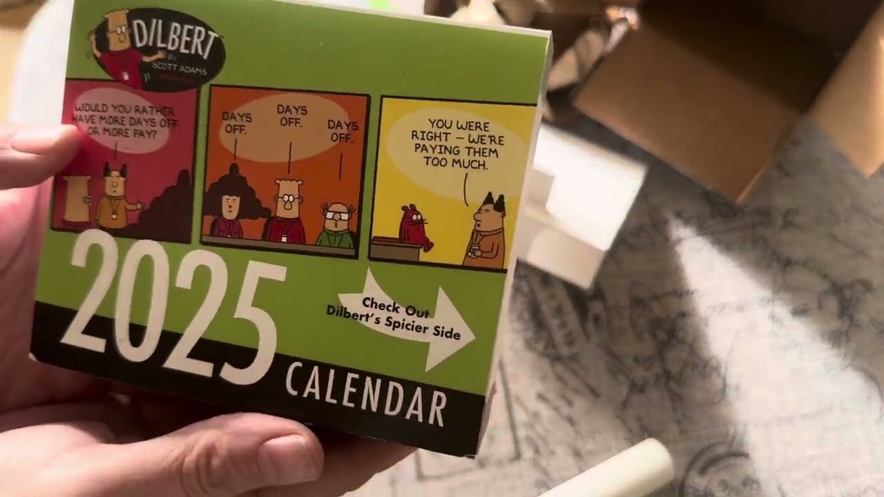 Unboxing The Daily Dilbert Calendar 2025 By Scott Adams YouTube Unboxing The Daily Dilbert Calendar 2025 By Scott Adams YouTube