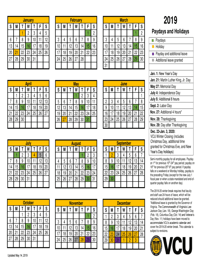 Vcu Spring 2025 Calendar Printable Vcu Spring 2025 Calendar Printable