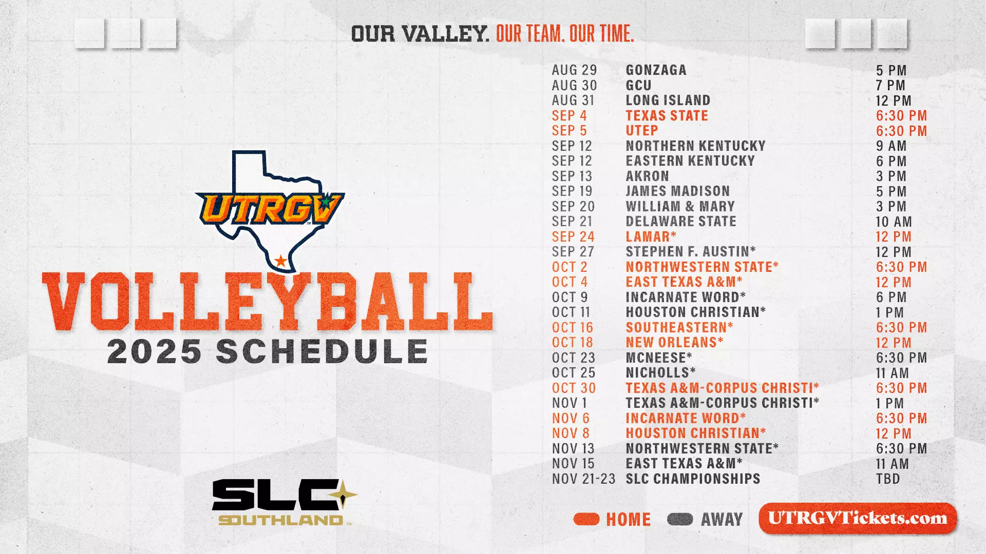 Volleyball Releases Complete 2025 Schedule Featuring 10 Home Matches UTRGV Athletics Volleyball Releases Complete 2025 Schedule Featuring 10 Home Matches UTRGV Athletics